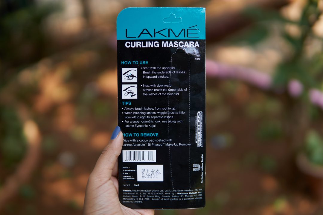 Lakmé Eyeconic Curling Mascara Royal Blue