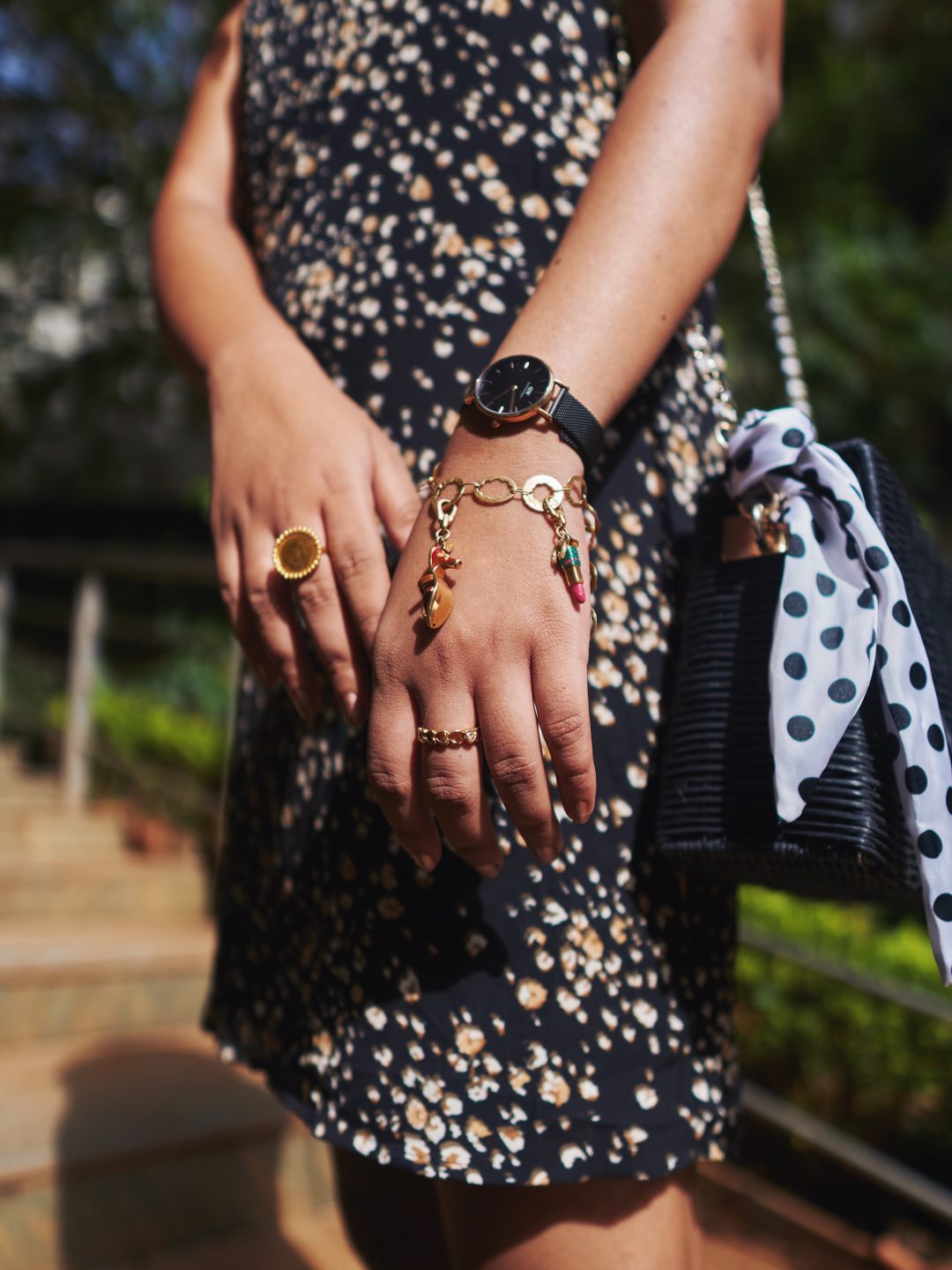 Gilded Sparkle | What I Wore | Black & Gold