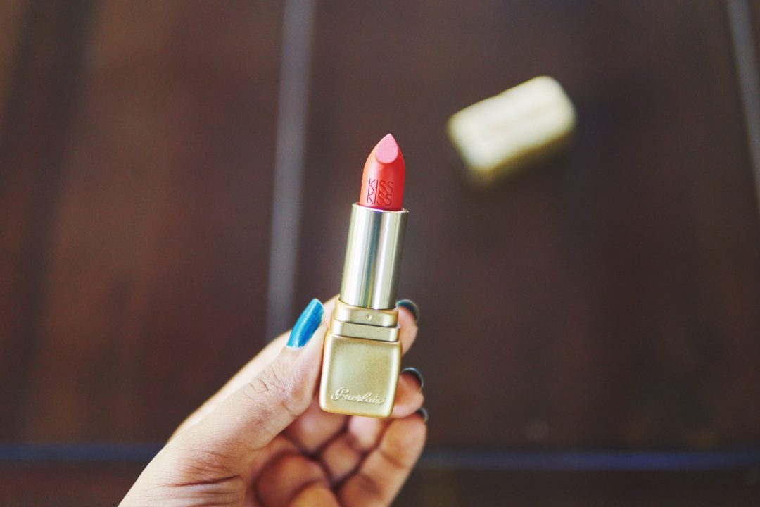 Guerlain KissKiss Matte Lipstick - Zesty Orange Review