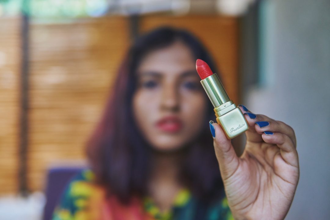 Guerlain KissKiss Matte Lipstick - Zesty Orange Review