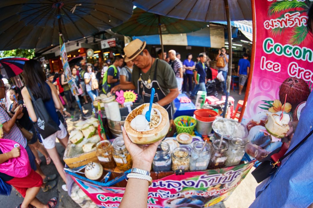 Bangkok Fashion Lookbook | Chatuchak Market | Coconut Ice Cream
