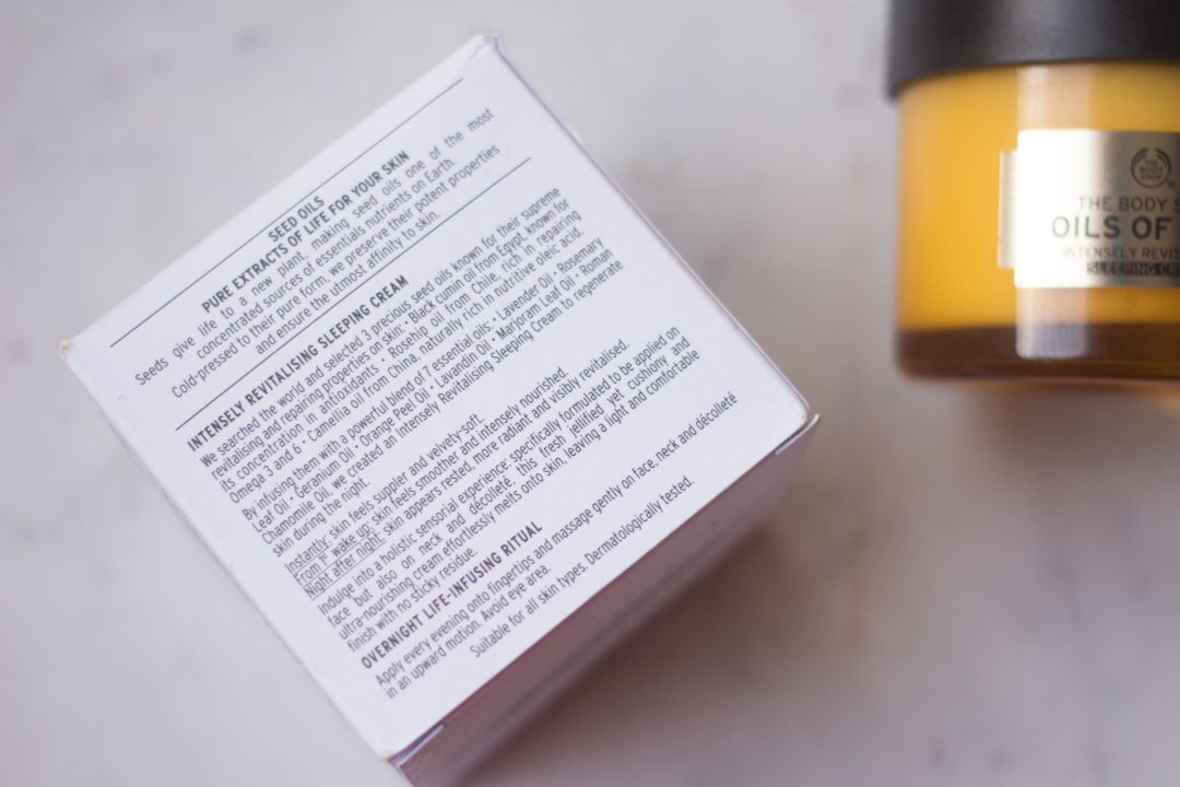 the body shop oils of life sleeping cream (1 of 8)